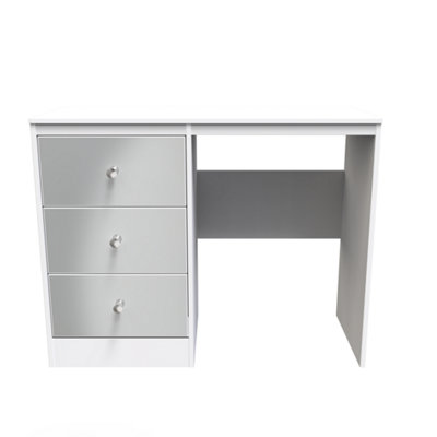 Taunton Vanity in Uniform Grey Gloss & White (Ready Assembled)