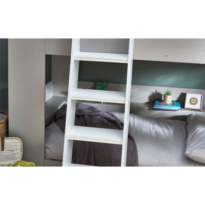 Taupe and White Finish Bunk Bed 3ft (90cm)