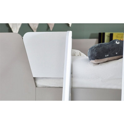 Taupe and White Finish Bunk Bed 3ft (90cm)