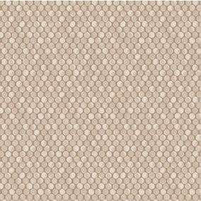 Taupe Beige Dot Wallpaper Smooth Circular Spots Geometric Pattern Paste The Wall