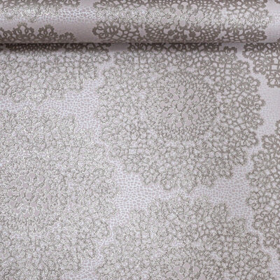 Taupe Gold Oriental Wallpaper Textured Metallic Damask Shimmer Glitter Effect