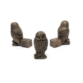 Tawny Owl Plant Pot Feet - Set of 3 - L8 x W4.5 x H9.5 cm