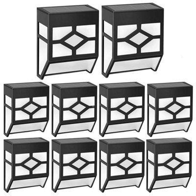 Solar LED Wall Light - Set Of 2, 4, 6, Or 8 Outdoor Garden Lamps, Waterproof IP65, Dusk-to-Dawn Sensor