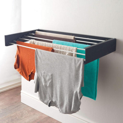 Taylor & Brown 100cm Wall-Mounted Retractable Laundry Drying Rack ...