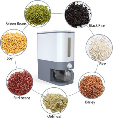 Taylor & Brown 10KG Rice Dispenser - BPA-Free Sealed Cereal Storage ...