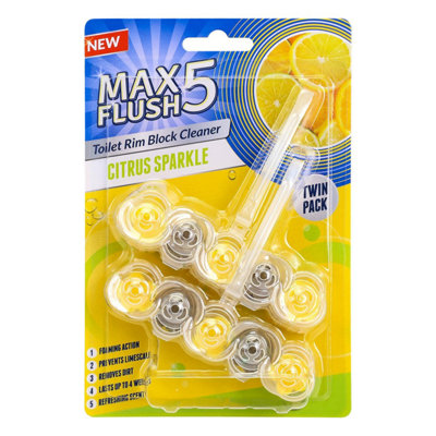 Taylor & Brown 12 Pack Citrus Sparkle Toilet Rim Block Cleaner, Anti ...