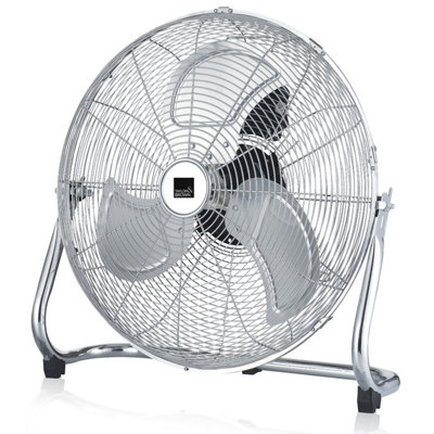 Taylor & Brown 14'' High Velocity Chrome Floor Fan, 3Speed Industrial ...