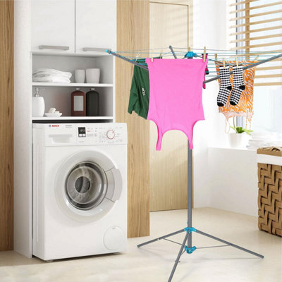 Taylor & Brown 18m Rotary Clothes Airer, Foldable Freestanding Drying ...