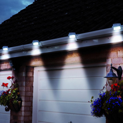 Curated visual reference: Picture Idea: Taylor Brown 2 X Solar Led Fence Gutter Lights Super