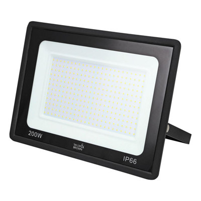 Taylor & Brown 200W LED Floodlight, IP66 Waterproof Outdoor Security Light, 6500K Cool White for Yard, Garage, Garden, Streets
