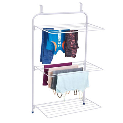 Taylor & Brown 3-Tier Over Door Clothes Airer, 12m Drying Space ...