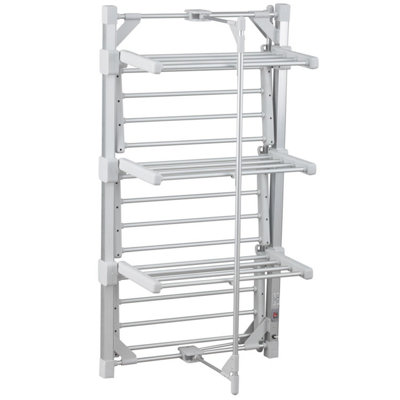 Taylor & Brown 3Tier Heated Clothes Airer, Folding Aluminium Drying ...
