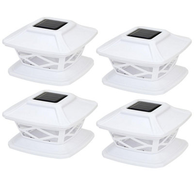 8 Pack Solar Post Cap Lights, Warm & White Barbados | Ubuy