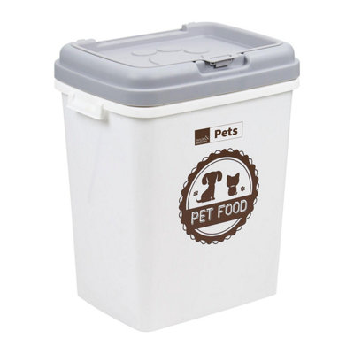 Dog Bowls Dog Food Container 15kg Uk 30 Lbs Dog Food Storage Container  Large Airtight Pet Food Container  Holds Up To 30lbs Of Dry Food, Includes  Measuring Cup Transparent Dog Food Storage Container ...