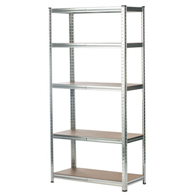 Taylor & Brown 5-Tier Heavy Duty Galvanised Metal Shelving, Adjustable ...