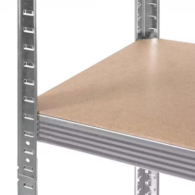 Taylor & Brown 5-Tier Heavy Duty Galvanised Metal Shelving, Adjustable ...