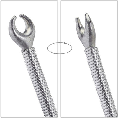 Taylor & Brown 5M Drain Unblocker Tool, Flexible Plumbing Snake with 9mm Claw, Sink & Drain Auger for Blockage Removal