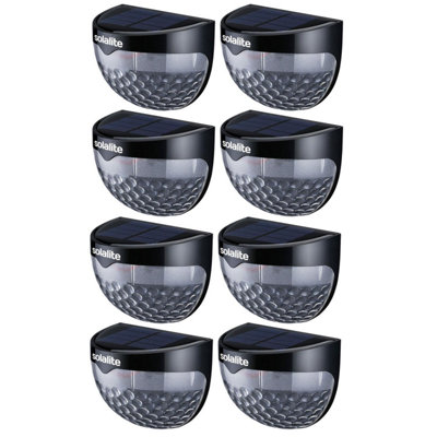 Taylor & Brown 6 LED Solar Security Lights, Waterproof Outdoor Wireless Sensor Lights for Garden, Patio, Fence, Yard (8 Pack)
