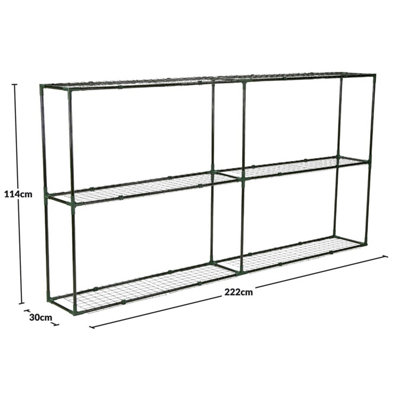 Taylor & Brown 6 Tier Greenhouse Shelving RackFreestanding Outdoor ...