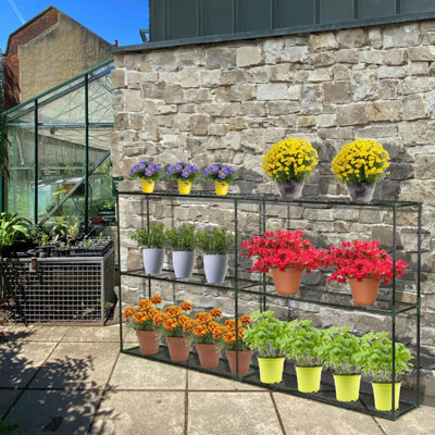 Taylor & Brown 6 Tier Greenhouse Shelving RackFreestanding Outdoor ...