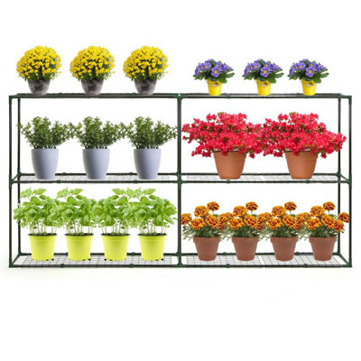 Taylor & Brown 6 Tier Greenhouse Shelving RackFreestanding Outdoor ...