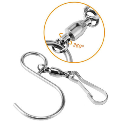 Taylor & Brown 6pc Stainless Steel Rotating S Swivel Hook Clips for ...