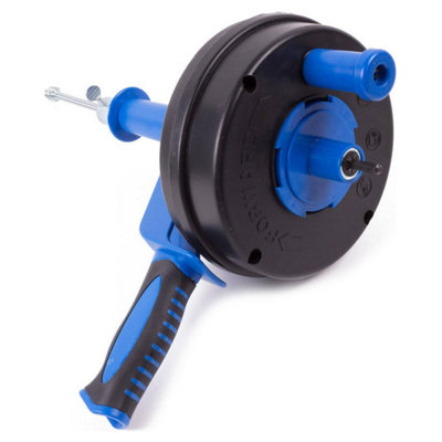 Taylor & Brown 7.6m Drain Auger, Hair Clog Remover with Drill Adapter, Heavy Duty Plumbing Snake for Kitchen, Bathroom, Shower