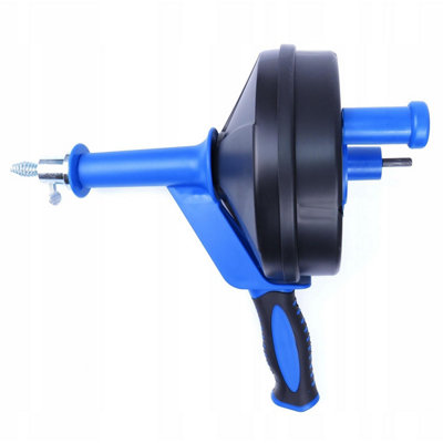Taylor & Brown 7.6m Drain Auger, Hair Clog Remover with Drill Adapter, Heavy Duty Plumbing Snake for Kitchen, Bathroom, Shower