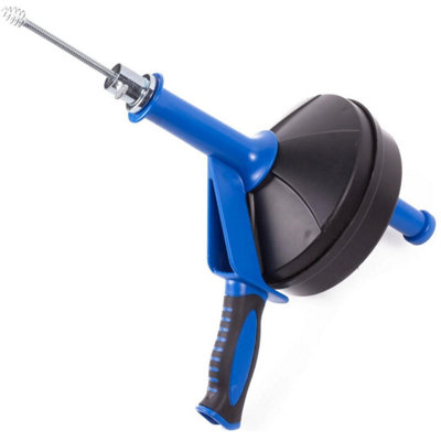 Taylor & Brown 7.6m Drain Auger, Hair Clog Remover with Drill Adapter, Heavy Duty Plumbing Snake for Kitchen, Bathroom, Shower