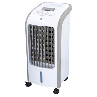 Taylor & Brown 80W Portable Air Cooler with Remote, 3 Speeds, Timer, 4L Water Tank & Ice Boxes for Home/Office
