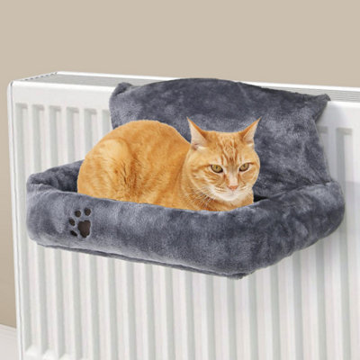 Taylor & Brown Cat Radiator BedWarm Fleece Hammock, Machine Washable Cover, Hanging Cat Bed, Calming Seat for Cats & Kittens