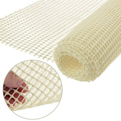 Taylor & Brown Durable Non Slip Multi Purpose Mat Rug Gripper Floor Underlay Grip Dash 100 x 150cm (Cream)