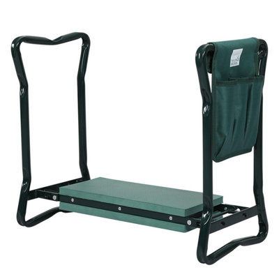 Taylor & Brown Garden Kneeler Seat with Handles, Tool Bag & GlovesFoldable, Lightweight Stool & EVA Foam Kneeling Pad