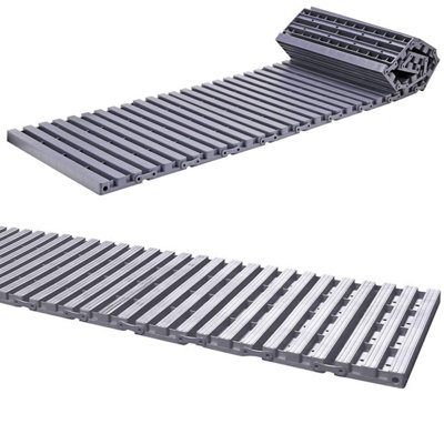 Taylor & Brown Grey 1.39m Instant Garden RollOut Path, NonSlip Lawn Protector, Grass Protection Mat (16pcs)