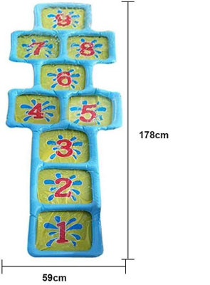 MOZOOSON Tapis Jet d'eau pour Enfants 3 Ans, Sprinkler & Splash Pad | Jeux d Eau Enfant Exterieur 170CM,PVC, Pataugeoire, Jardin d'été en Plein air, Activités familiales