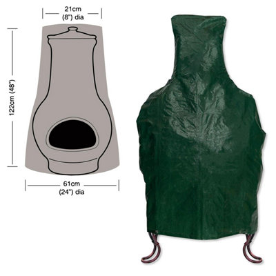 Taylor & Brown Large Chimenea Cover Waterproof Outdoor Patio Garden Heater Cover H122 x D61cm