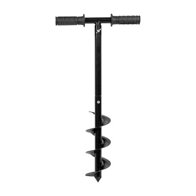Taylor & Brown Manual Hand Drill, 10CM Spiral Steel Earth Auger for Bulb Planting, Garden Fence Posts & Ground Digging