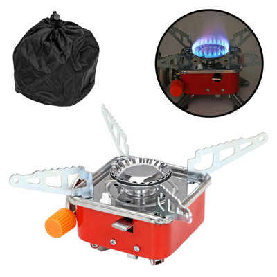 Taylor & Brown Mini Camping Stove, Portable Windproof Foldable Gas Stove for Outdoor Camping, Hiking, Backpacking, Road Trips