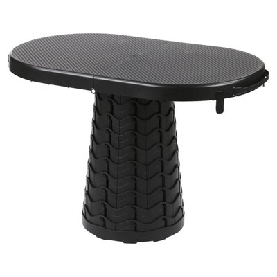 Taylor & Brown Portable Folding Camping Table & Stool 2in1, Lightweight Telescopic Design for Picnic, BBQ, Beach & Travel
