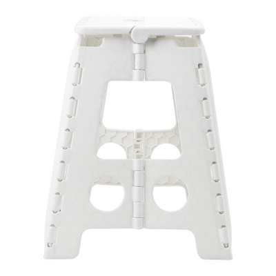 Taylor & Brown White Folding AntiSlip Step Stool Portable, OneStep for ...