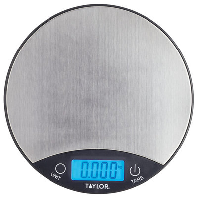 Taylor Pro Black & Silver 5kg Digital Dual Kitchen Scale