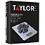 Taylor Pro Pewter Glass 5kg Digital Kitchen Scale