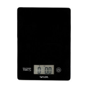 Taylor Pro Touchless TARE Black Digital Dual Kitchen Scales 5Kg (11lbs / 5 litre