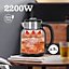 Taylor Swoden Electric Kettle Stainless Steel With Digital Screen Adjustable Temperature 2200W 1.7L Black