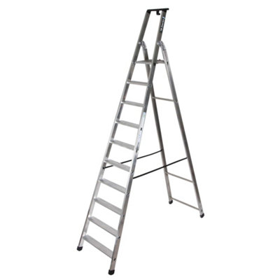 Buy TB Davies 10 Tread Heavy-Duty Platform (2.27m) Step Ladder | DIY at B&Q