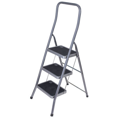 TB Davies 3 Tread High Rail Steel Step Stool