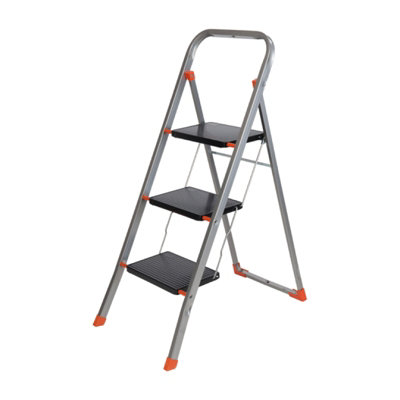 TB Davies 3 Tread Slimline Steel Step Stool