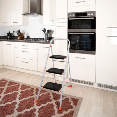 TB Davies 3 Tread Slimline Steel Step Stool