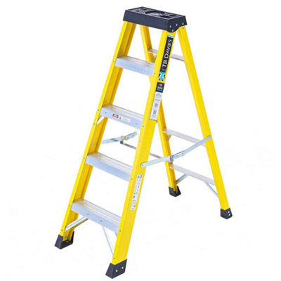 TB Davies 5 Tread Heavy-Duty Fibreglass Swingback (1.42m) Step Ladder