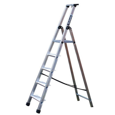 TB Davies 5 Tread Maxi Platform (1.12m) Step Ladder | DIY at B&Q